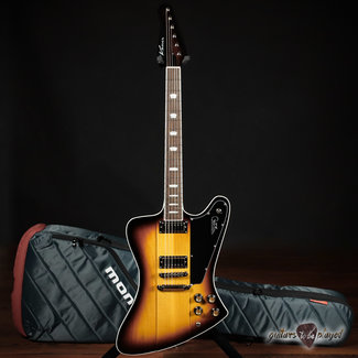 Kauer Banshee Deluxe w/ Maple Cap & Lollar Mini Humbuckers – Tobacco Burst