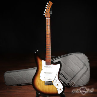 Kauer Electroliner Swamp Ash Guitar w/ Roasted Maple Neck – 2-Tone Burst
