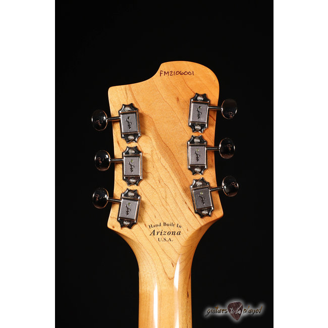 Fano RB6T Thinline Alt de Facto Flame Maple w/ TV Jones & Bigsby – Faded Cherry