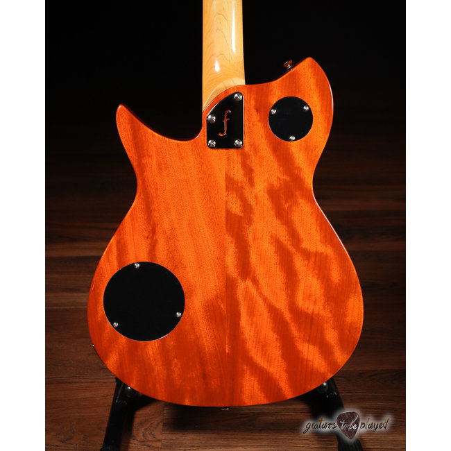 Fano RB6T Thinline Alt de Facto Flame Maple w/ TV Jones & Bigsby – Faded Cherry