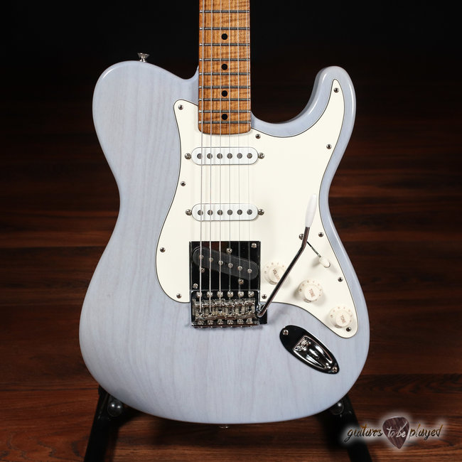 Mario Martin Guitars Honcho, Swamp Ash, Roasted Flame Maple Neck – Carolina Blue