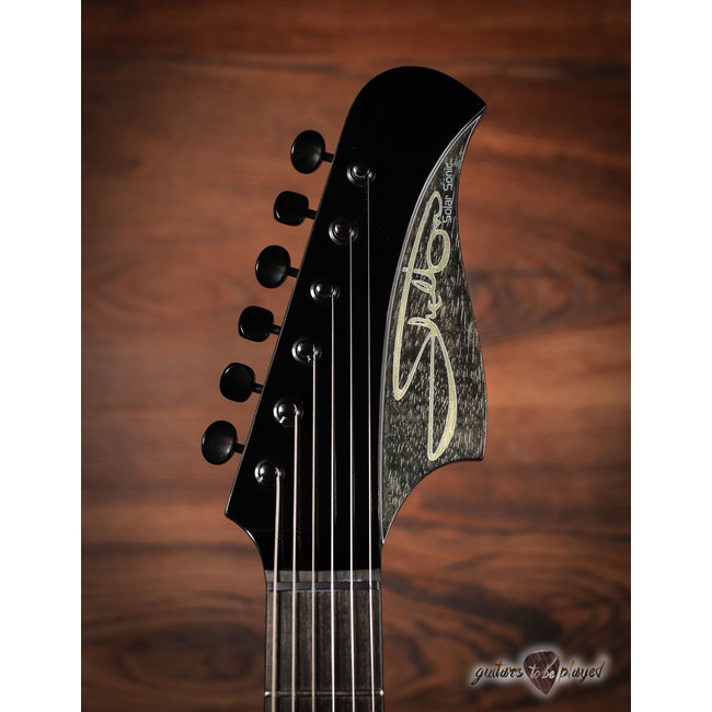 Shelton Solar-Sonic Mahogany Guitar w/ Novak JMWR Pickups – Static Blue Dog Hair