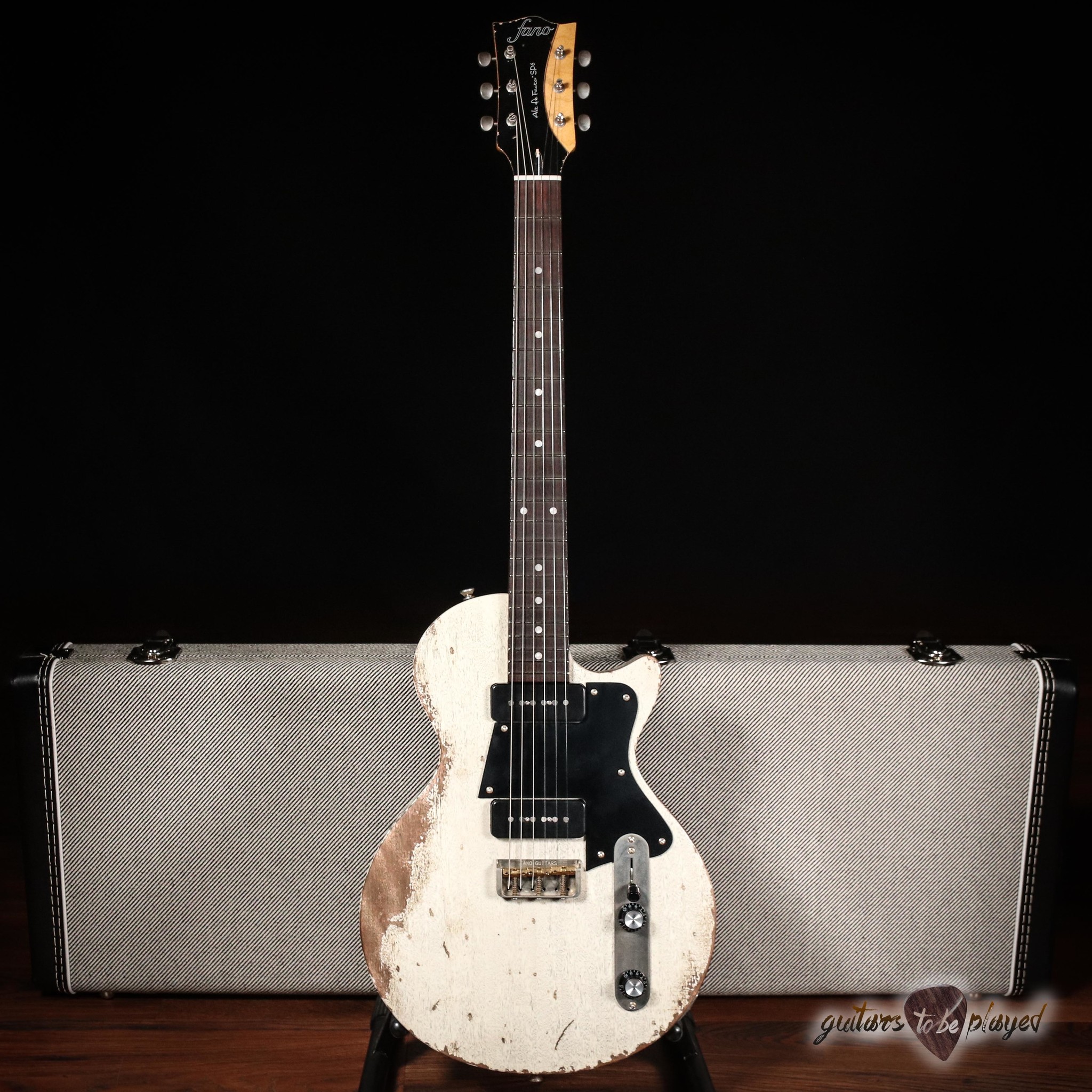 ギター RITAO Fano SP6 Alt De Facto Lollar OmniTron P-90 Mahogany Guitar w