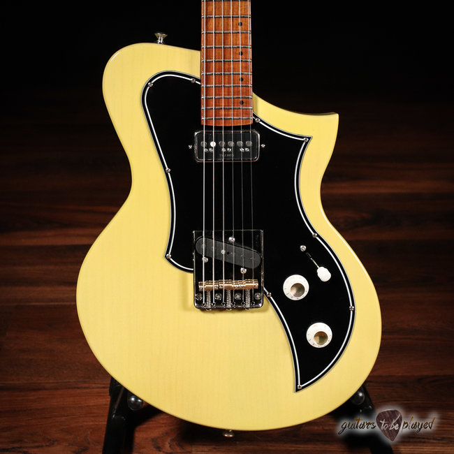 Kauer Korona Roasted Pine Body & Roasted Maple Neck Guitar – Tapioca Translucent