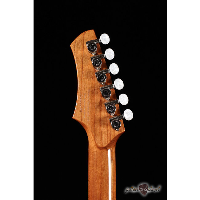 Kauer Korona Roasted Pine Body & Roasted Maple Neck Guitar – Tapioca Translucent