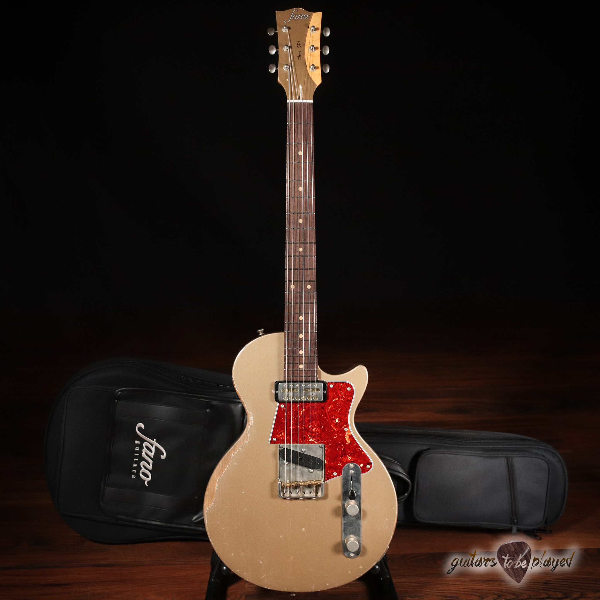 Fano SP6 Oltre Lollar Gold Foil/Vintage T Guitar w/ Gigbag