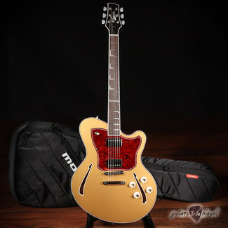 Kauer Super Chief Semi-Hollow Guitar w/ Wolfetone KauerBuckers – Gold Top