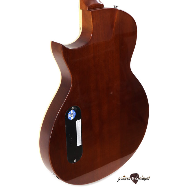 ESP LTD TL-6 Thinline Quilt Top Acoustic/Electric Guitar – Tiger Eye Burst