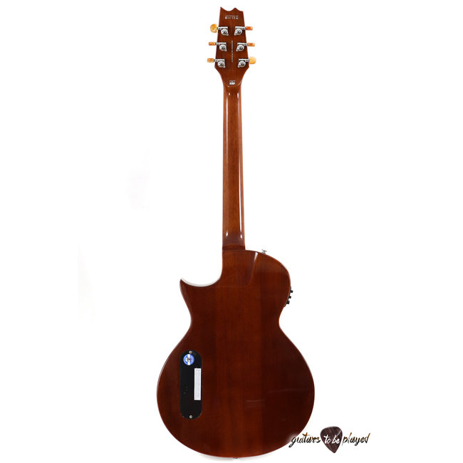 ESP LTD TL-6 Thinline Quilt Top Acoustic/Electric Guitar – Tiger Eye Burst