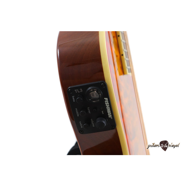 ESP LTD TL-6 Thinline Quilt Top Acoustic/Electric Guitar – Tiger Eye Burst