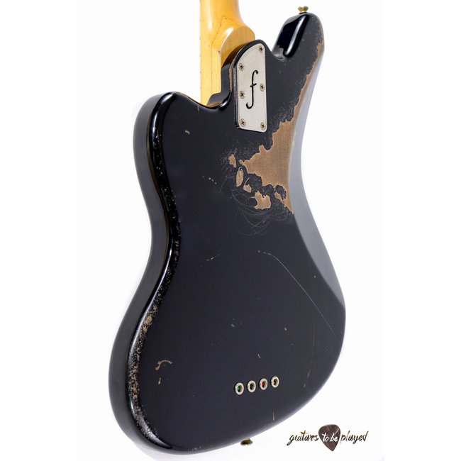 Fano JM4 Standard Bass MP Fingerboard w/ Gigbag - Bull Black (Medium Distress)