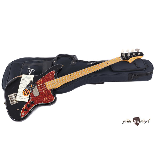 Fano JM4 Standard Bass MP Fingerboard w/ Gigbag - Bull Black (Medium Distress)