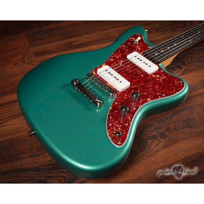 Fano JM6 Oltre Lollar OmniTron/Standard P-90 Guitar w/ Gigbag – Sherwood Green