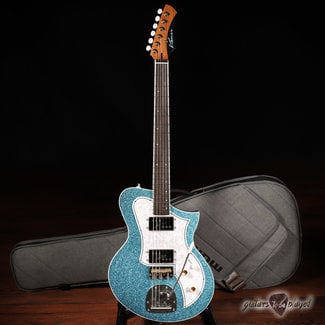 Kauer Kauer Korona Swamp Ash Guitar, Lollar Regals, Descendant Vibrato –Sky Blue Flake