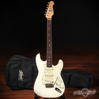 Mario Guitars Mario Martin Guitars Swamp Ash Rosewood S-Style w/ Arcane 61 PUs – Olympic White