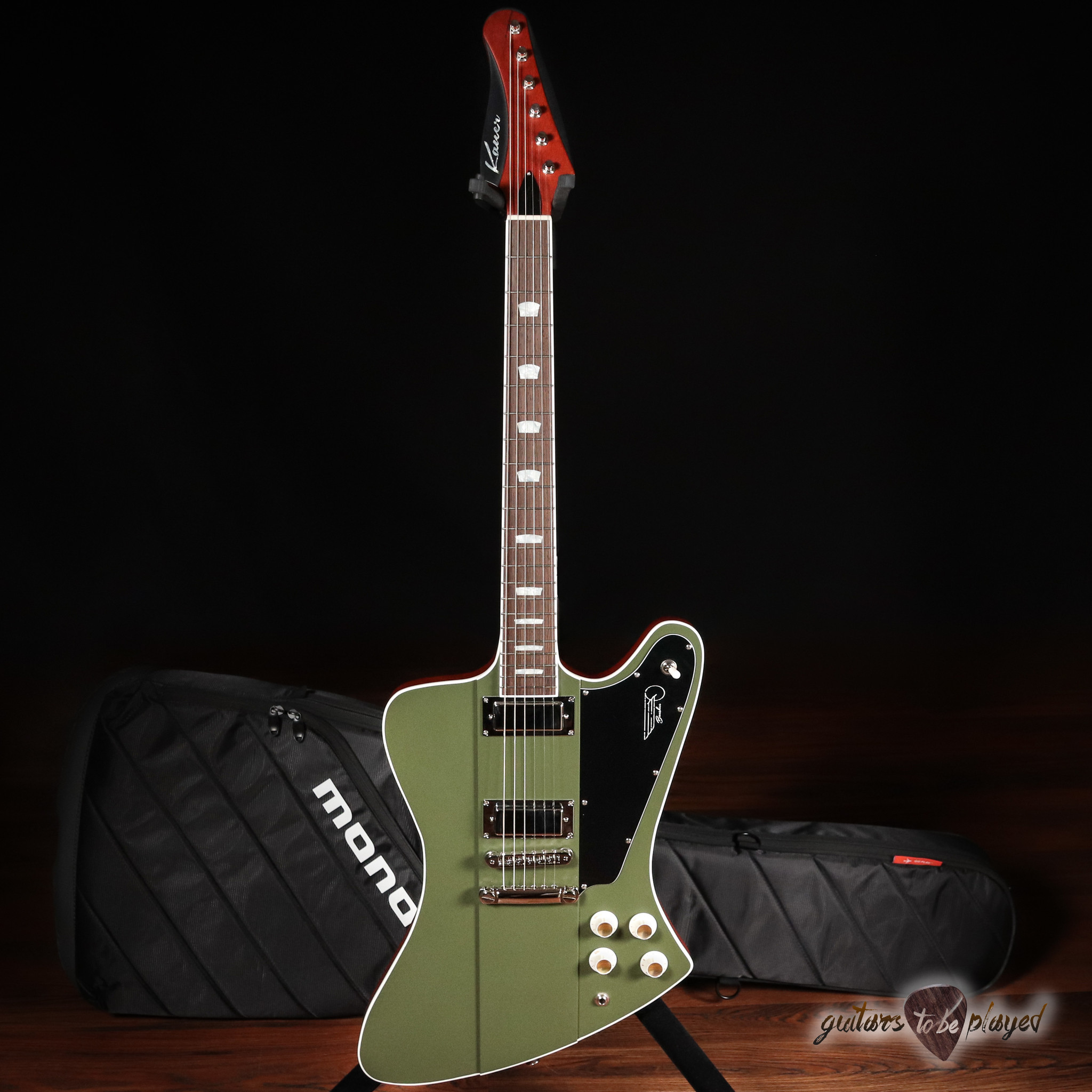 Kauer Banshee Express Guitar w/ Lollar Firebirds – Satin