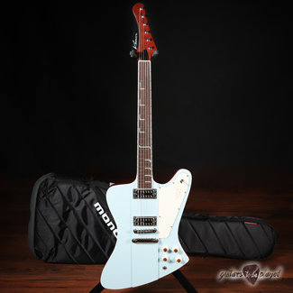 Kauer Banshee Express Electric Guitar w/ TV Jones PowerTrons – Satin Sonic Blue