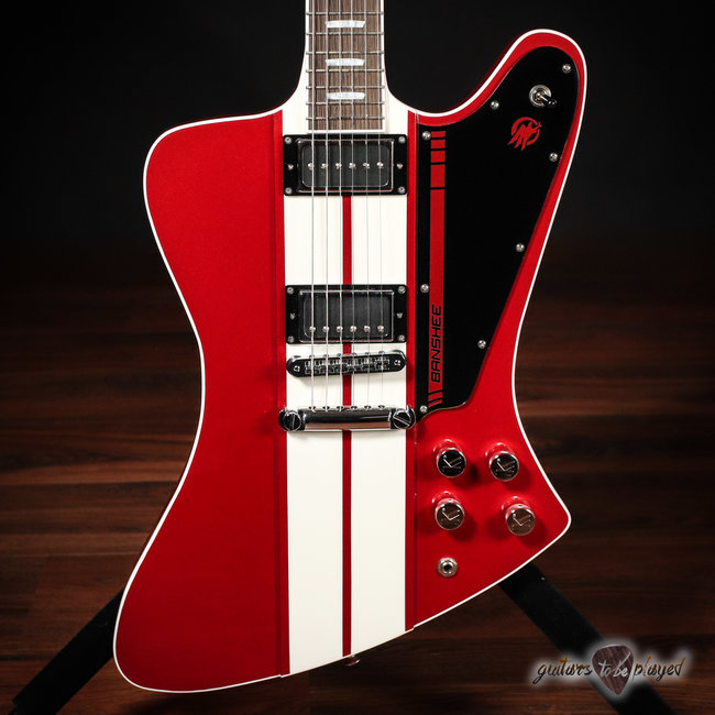 Kauer Banshee Mahogany Guitar w/ Lollar Novel90 & Imperial – Candy Apple Red