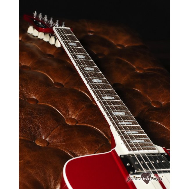 Kauer Banshee Mahogany Guitar w/ Lollar Novel90 & Imperial – Candy Apple Red