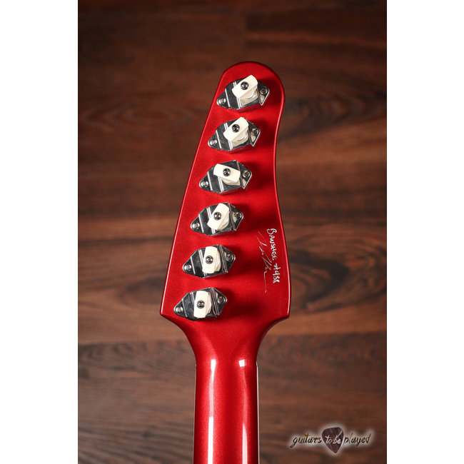 Kauer Banshee Mahogany Guitar w/ Lollar Novel90 & Imperial – Candy Apple Red