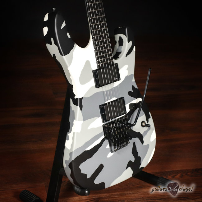 ESP E-II M-II Neck Thru Made-In-Japan Floyd Rose Guitar w/ Case – Urban Camo