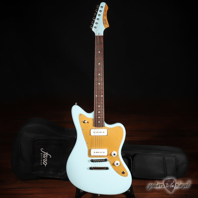 Fano JM6 Oltre Lollar OmniTron P-90 Electric Guitar w/ Gigbag – Sonic Blue