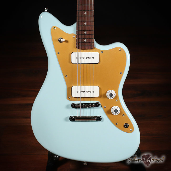 Fano JM6 Oltre Lollar OmniTron P-90 Electric Guitar w/ Gigbag – Sonic Blue