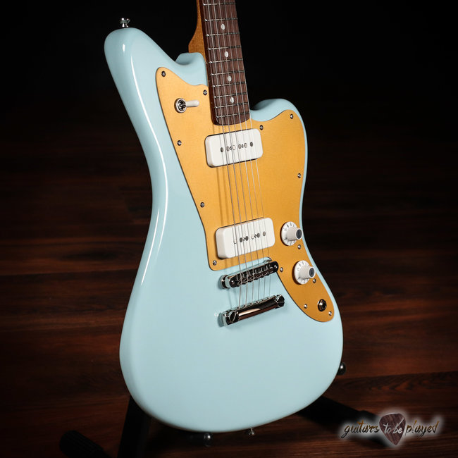 Fano JM6 Oltre Lollar OmniTron P-90 Electric Guitar w/ Gigbag – Sonic Blue