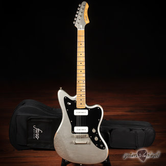 Fano Guitars Fano JM6 Oltre Maple Fretboard P-90 Electric Guitar w/ Gigbag – Inca Silver