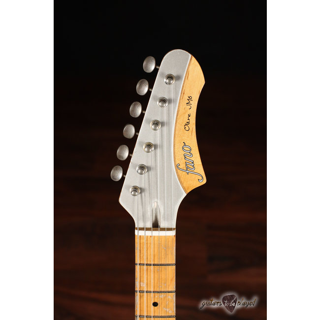 Fano JM6 Oltre Maple Fretboard P-90 Electric Guitar w/ Gigbag – Inca Silver