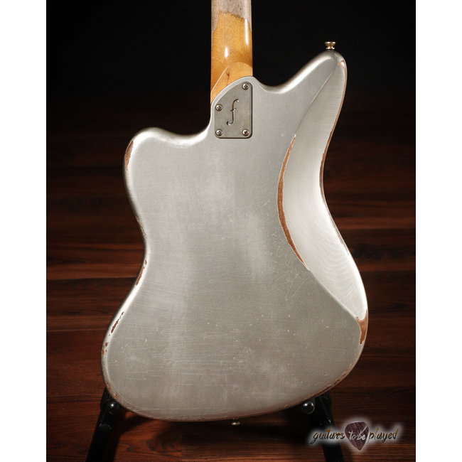 Fano JM6 Oltre Maple Fretboard P-90 Electric Guitar w/ Gigbag – Inca Silver