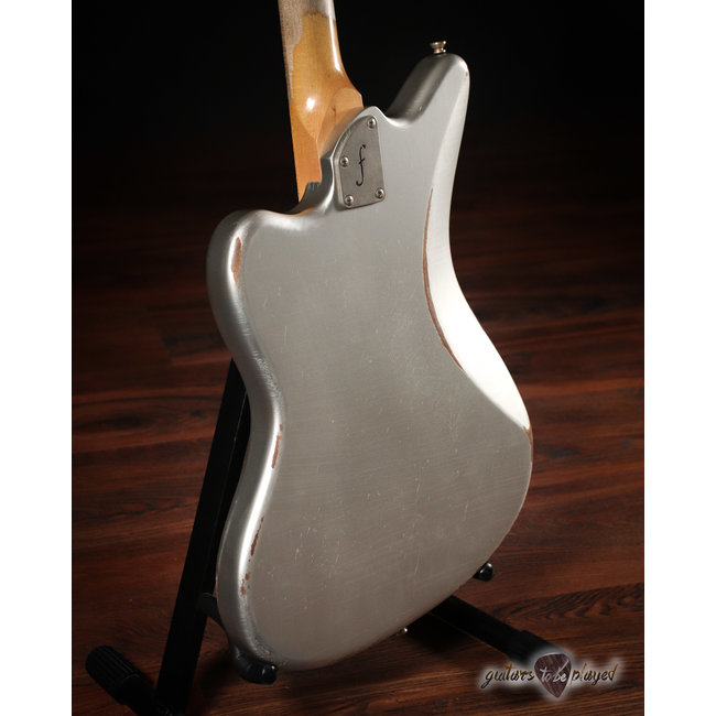 Fano JM6 Oltre Maple Fretboard P-90 Electric Guitar w/ Gigbag – Inca Silver