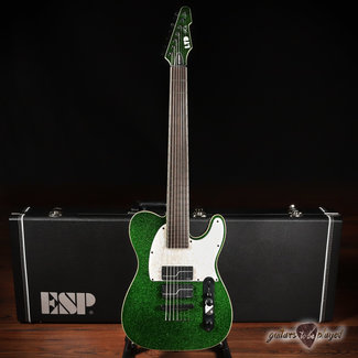 ESP LTD ESP LTD SCT-607B Stephen Carpenter 7-String Baritone w/ Case – Green Sparkle