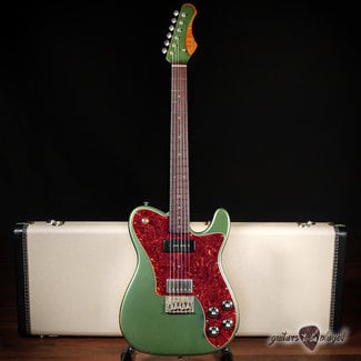 Shabat Guitars Shabat Lion Deluxe T-Style w/ Flame Roasted Maple & Rosewood – Sherwood Green