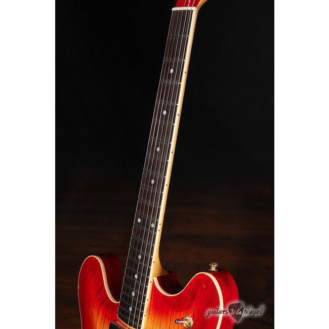 Fano GF6 Alt de Facto Left-Handed Swamp Ash Semi-Hollow w/ Bigsby – Cherry Burst