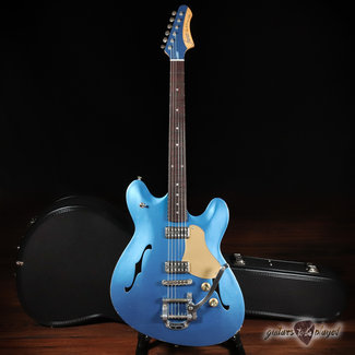 Fano Guitars Fano GF6 Alt de Facto TV Jones Semi-Hollow Guitar w/ Bigsby – Lake Placid Blue