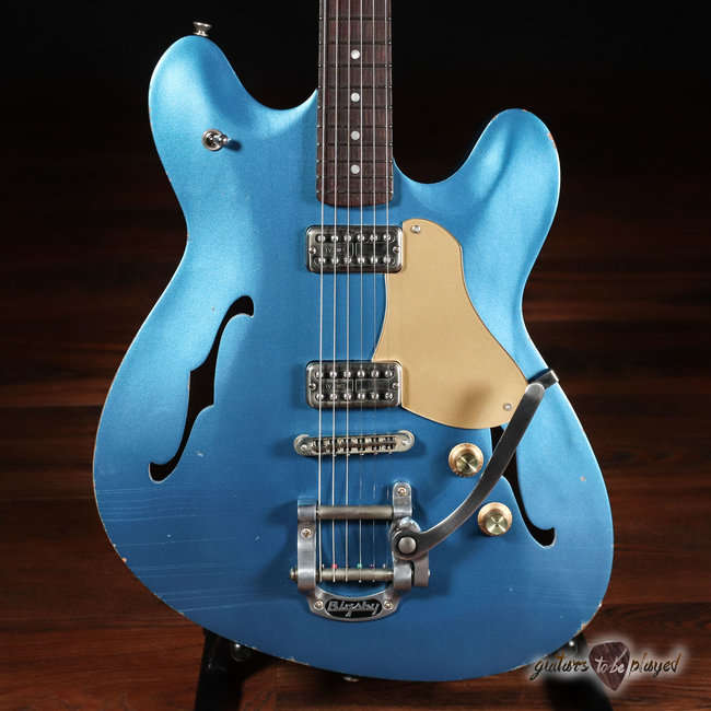 Fano GF6 Alt de Facto TV Jones Semi-Hollow Guitar w/ Bigsby – Lake Placid Blue