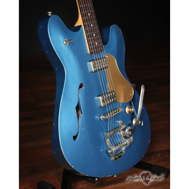 Fano GF6 Alt de Facto TV Jones Semi-Hollow Guitar w/ Bigsby – Lake Placid Blue