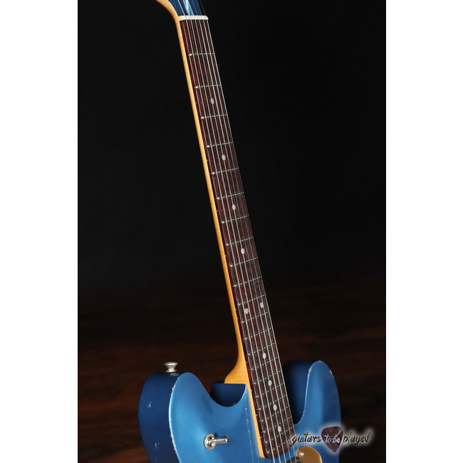 Fano GF6 Alt de Facto TV Jones Semi-Hollow Guitar w/ Bigsby – Lake Placid Blue