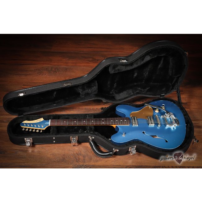 Fano GF6 Alt de Facto TV Jones Semi-Hollow Guitar w/ Bigsby – Lake Placid Blue