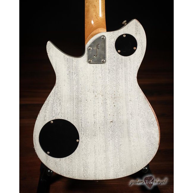 Fano RB6 Alt de Facto Mahogany Lollar Staple P-90 Guitar w/ Bigsby – Driftwood