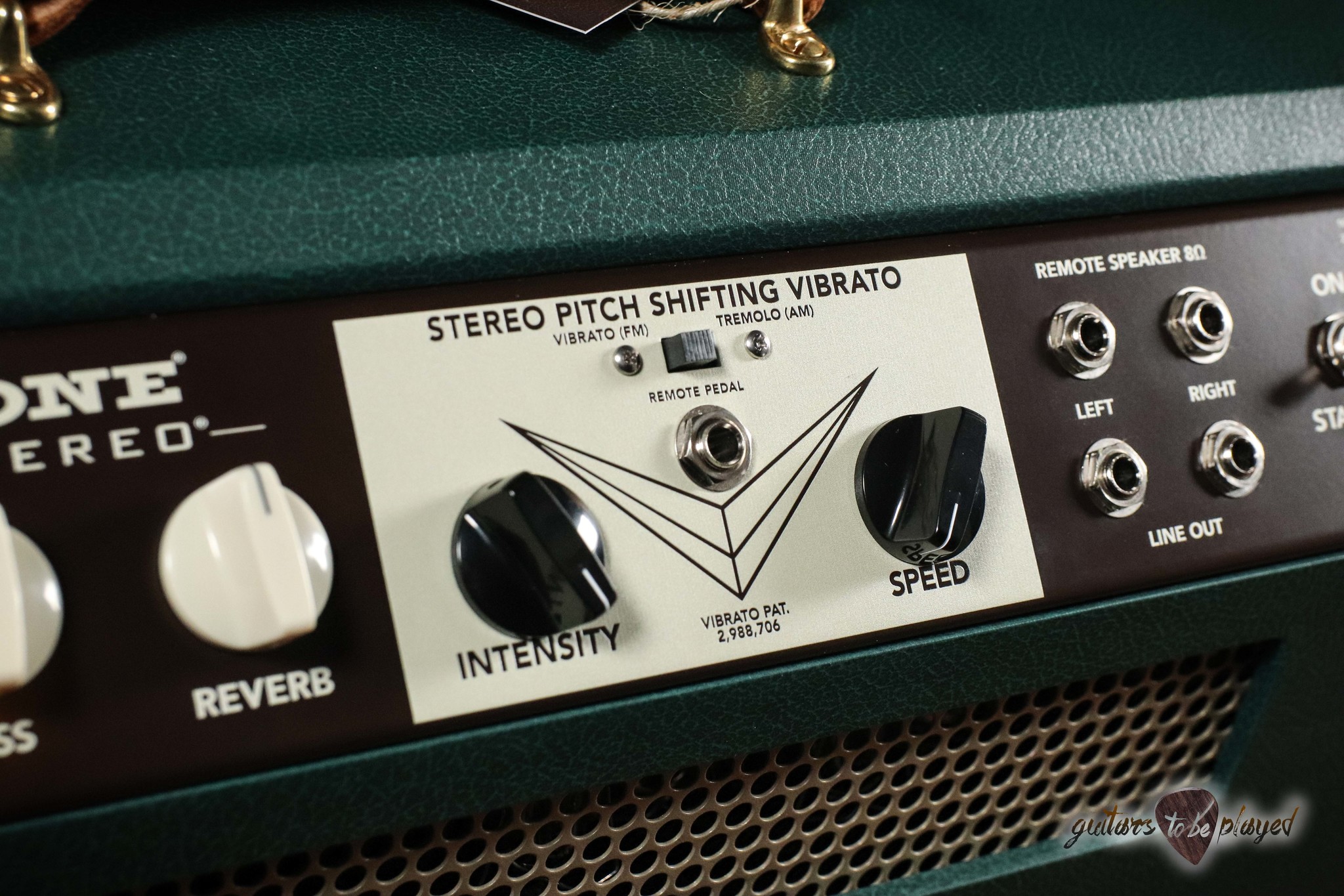 Magnatone Panoramic Stereo 12+12W Reverb/Vibrato Tube Head Dark Green