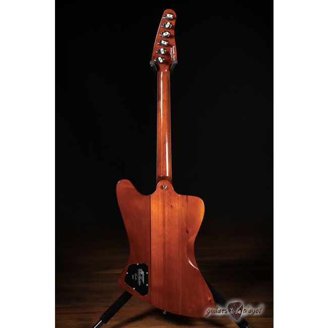 Kauer Banshee Deluxe w/ Maple Cap & Lollar Mini/Imperial HBs – Tobacco Burst