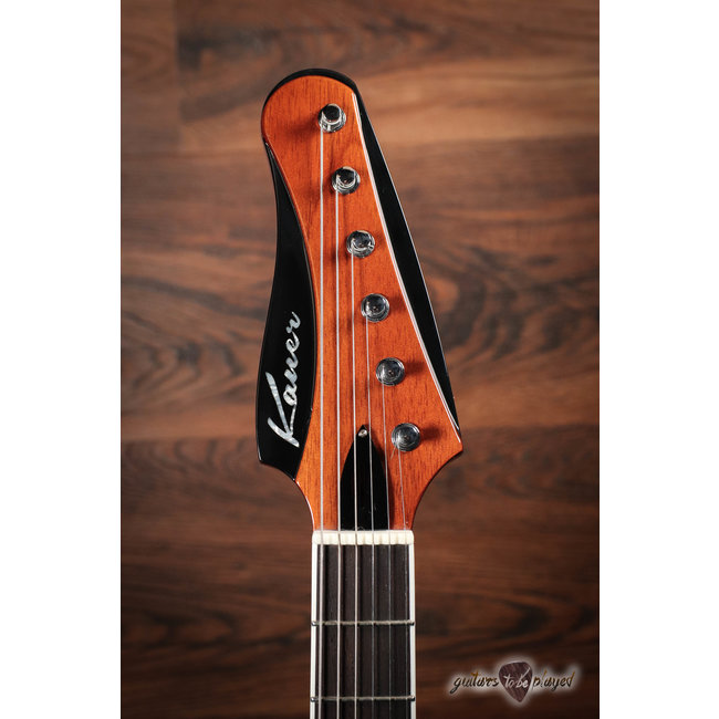 Kauer Banshee Deluxe w/ Maple Cap & Lollar Mini/Imperial HBs – Tobacco Burst