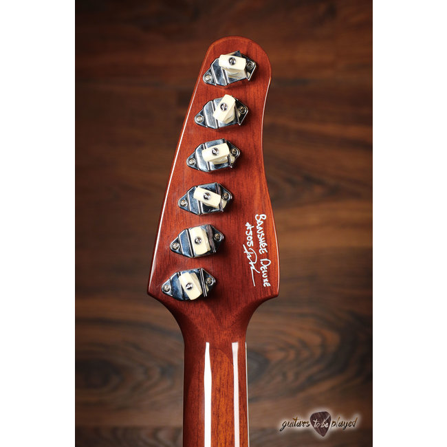 Kauer Banshee Deluxe w/ Maple Cap & Lollar Mini/Imperial HBs – Tobacco Burst