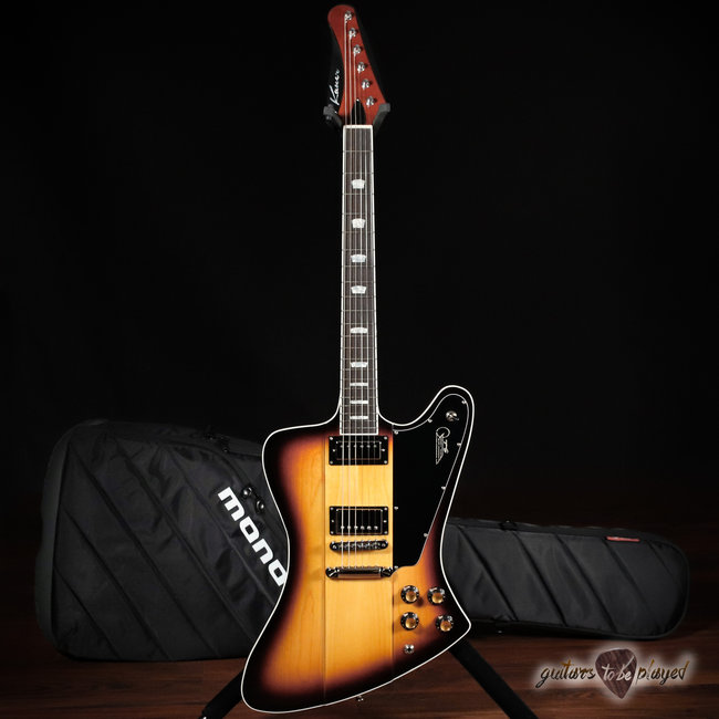 Kauer Banshee Deluxe w/ Maple Cap & Lollar Mini/Imperial HBs – Tobacco Burst