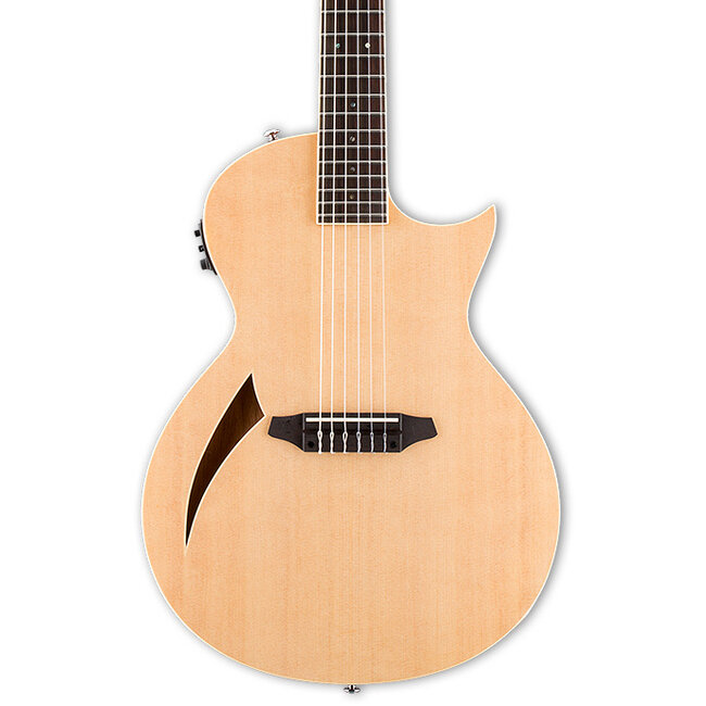 ESP LTD TL-6N Thinline Nylon String Acoustic/Electric Guitar – Natural