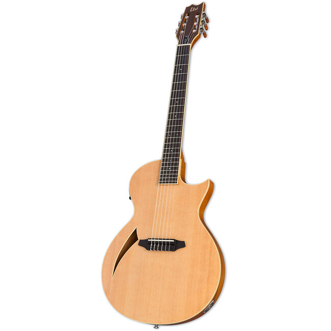 ESP LTD TL-6N Thinline Nylon String Acoustic/Electric Guitar – Natural