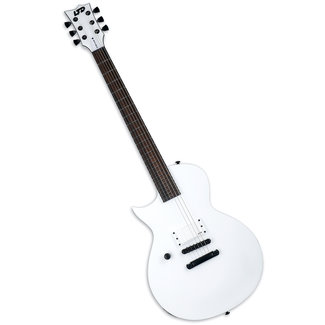 ESP LTD ESP LTD EC Arctic Metal LH Left-Handed EMG Guitar – Snow White Satin