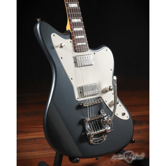 Fano JM6 Alt de Facto Lollar El Rayo Guitar w/ Bigsby – Charcoal Frost